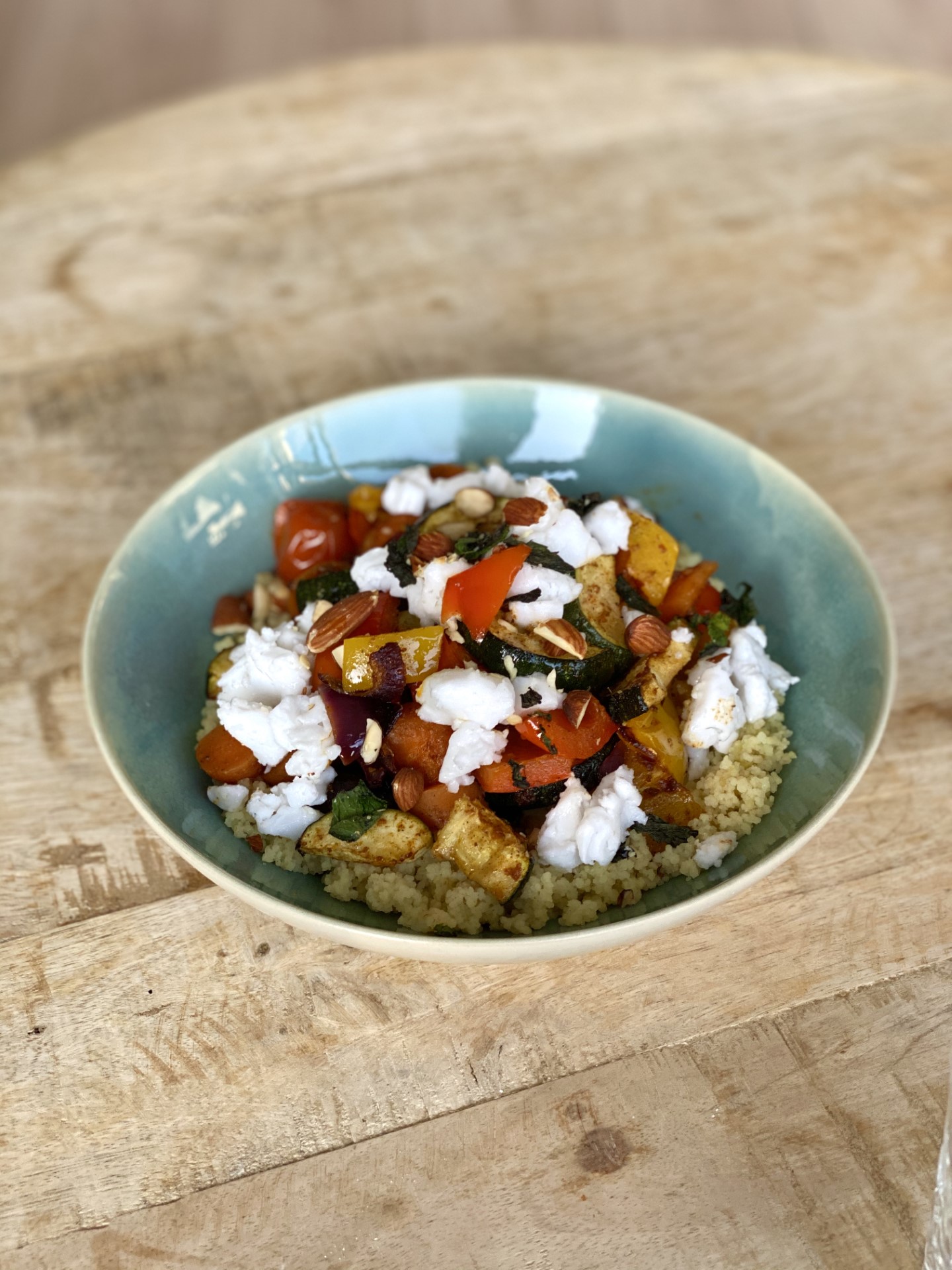 Gegrilde groente met couscous en feta Plantbased Dennis
