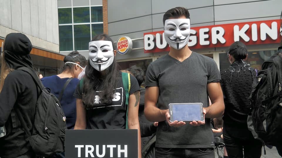 Cube of Truth met Anonymous for the Voiceless